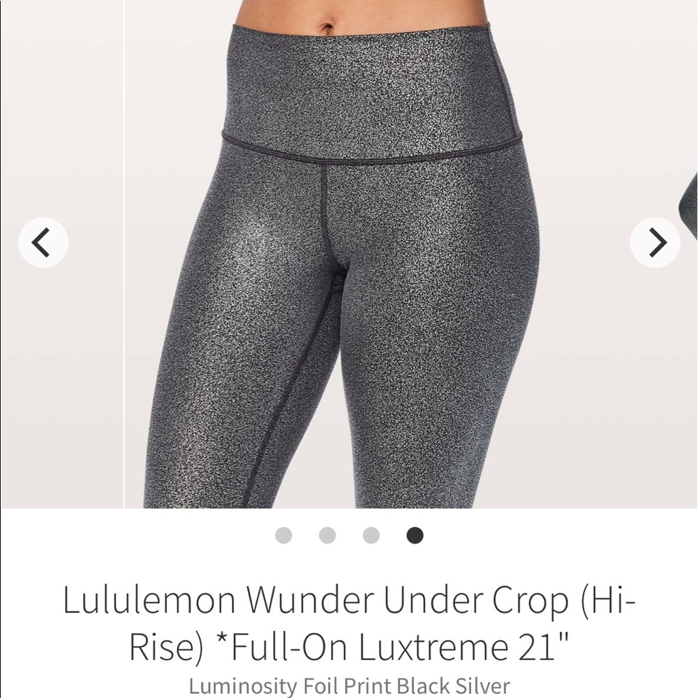 Lululemon Wunder Under crop HR size 10 NWT